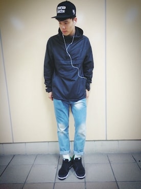 「DC SHOES（ディーシーシューズ）のアイテム（その他シューズ）」を使った、Littlegreenman さん（メンズ・175cm）の冬コーディネート