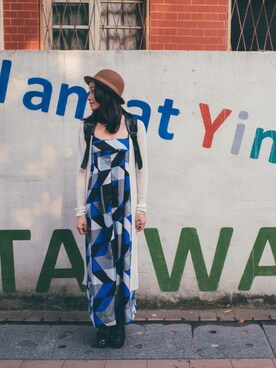 「TAIPEI」｜「アイテム（オールインワン・サロペット）」を使った、▪️Duo•朵兒▪️さん（レディース・157cm）の夏コーディネート