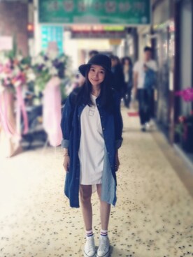 「TAIPEI」｜「アイテム（オールインワン・サロペット）」を使った、▪️Duo•朵兒▪️さん（レディース・157cm）の夏コーディネート