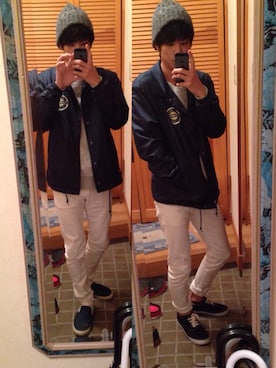 花太郎さん(メンズ・178cm)の冬コーディネート