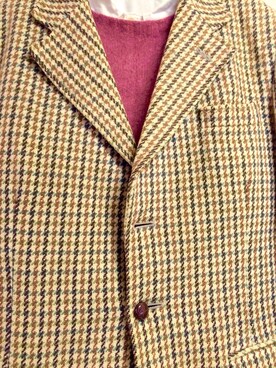 「VINTAGE（ヴィンテージ）のアイテム（シャツ/ブラウス、ホワイト系）」を使った、中嶋大介さん（メンズ・168cm）の冬コーディネート