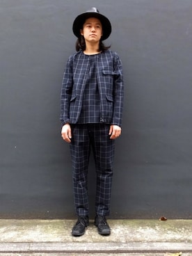 「アイテム（ベスト）」を使った、beruf原宿staffさん（メンズ・175cm）の冬コーディネート