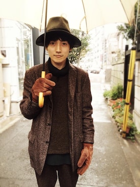 「アイテム（その他トップス）」を使った、beruf原宿staffさん（メンズ・177cm）の冬コーディネート