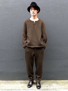 「アイテム（その他トップス）」を使った、beruf原宿staffさん（メンズ・175cm）の冬コーディネート