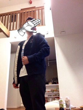 「Abercrombie&Fitch（アバークロンビーアンドフィッチ）のアイテム（その他アウター）」を使った、Yusuke Hataさん（メンズ・167cm）の秋コーディネート