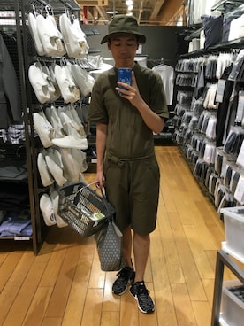 「ZARA（ザラ）のアイテム（サロペット/オーバーオール）」を使った、2868さん（メンズ・180cm）の秋コーディネート