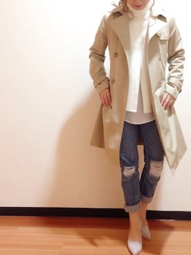 「UNRELISH（アンレリッシュ）のオペラカットパンプス（パンプス）」を使った、yurikoさん（レディース・153cm）の冬コーディネート