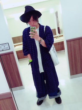 「袴パンツ」｜「アイテム（その他アウター）」を使った、こーさん（メンズ・175cm）の秋コーディネート
