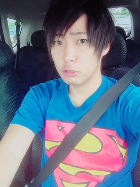 「SUPERMAN（スーパーマン）のアイテム」を使った、こーさん（メンズ・175cm）の夏コーディネート