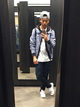 「G-STAR RAW（ジースターロゥ）のアイテム（ブルゾン）」を使った、吉村     ○○○さん（メンズ・173cm）の冬コーディネート