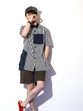 「夏のコーディネート」｜VIZ STORE-TOKYOさん（メンズ・174cm）の春コーディネート
