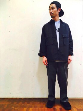 「AND TEMA（アンドテマ）のアイテム」を使った、KOHEY!?さん（メンズ・169cm）の春コーディネート