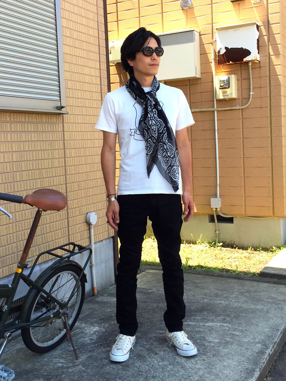 NUMBER (N)INE（ナンバーナイン）の「シルクスカーフ＿スカル