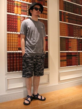 「ポケットＴシャツ」｜「アイテム（トップス）」を使った、エノ＿エノモトさん（メンズ・175cm）の春コーディネート