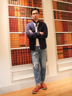 「LEE」｜エノ＿エノモトさん（メンズ・175cm）の秋コーディネート