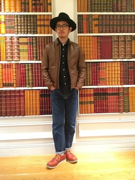 「レッドウィング」｜エノ＿エノモトさん（メンズ・175cm）の秋コーディネート