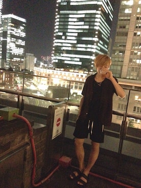 「soe（ソーイ）のアイテム（その他パンツ）」を使った、HIROAKI NAKAGAWA さん（メンズ・178cm）の夏コーディネート