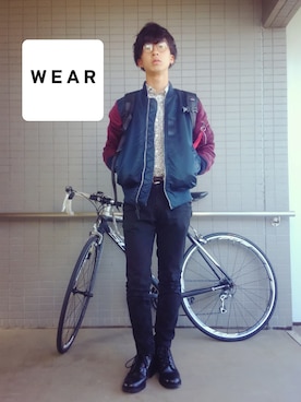 「アイテム（ピアス（両耳用））」を使った、しょたさん（メンズ・173cm・20代）の秋コーディネート