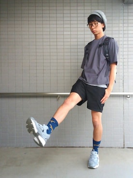「markaware（マーカウェア）のアイテム（帽子）」を使った、しょたさん（メンズ・173cm）の秋コーディネート