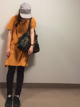 「カモ柄」｜「アイテム（ワンピース/ドレス）」を使った、zzzさん（レディース・157cm）の夏コーディネート