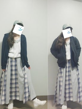 「白いスニーカー」｜「アイテム（ブルゾン）」を使った、zzzさん（レディース・157cm）の春コーディネート