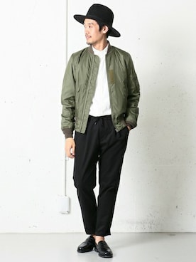 「shirts．（シャツ）のアイテム」を使った、Taniさん（メンズ・172cm）の夏コーディネート