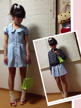 「MARC JACOBS（マークジェイコブス）のアイテム（パンプス）」を使った、ｎａｎａさん（レディース・153cm）の夏コーディネート