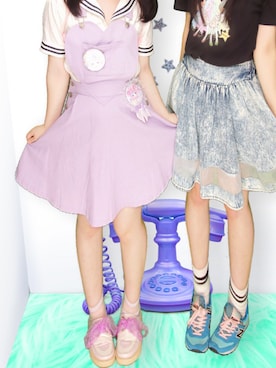 「ショッピング」｜「アイテム（サロペット/オーバーオール）」を使った、（♡）majurin.さん（レディース・151cm）の秋コーディネート