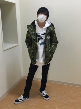「MXMXM」｜「アイテム（ジャケット/アウター）」を使った、じゃべさん（メンズ・165cm）の冬コーディネート