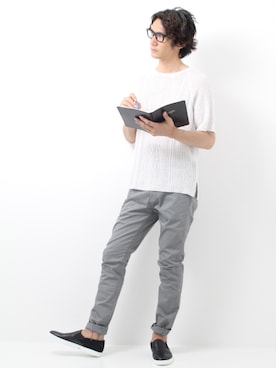 「PADRONE（パドローネ）のアイテム（スニーカー）」を使った、CHARGERさん（メンズ・178cm）の夏コーディネート
