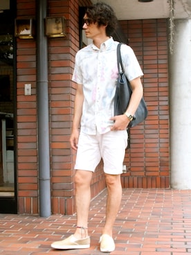 「PADRONE（パドローネ）のアイテム（スニーカー）」を使った、CHARGERさん（メンズ・178cm）の夏コーディネート
