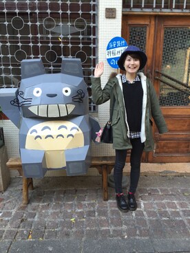 「Dr. Martens（ドクターマーチン）のDr.Martens (ドクターマーチン)/1461 3EYE GIBSON SHOES（その他シューズ）」を使った、Winnieさん（レディース・165cm）の冬コーディネート