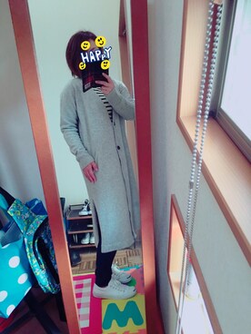 「JACK PURCELL（ジャックパーセル）のJACK PURCELL（スニーカー、ホワイト系）」を使った、Yumeyuaさん（レディース・164cm）の冬コーディネート