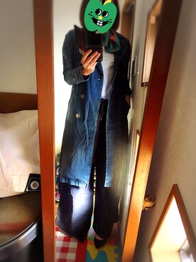 「YANUK（ヤヌーク）のアイテム（トレンチコート）」を使った、Yumeyuaさん（レディース・164cm）の冬コーディネート
