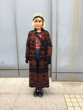 「FOREVER 21（フォーエバー トゥエンティーワン）のアイテム（フォーマルスーツ/小物）」を使った、江江さん（レディース・154cm）の春コーディネート