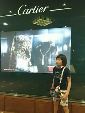 「One deux boo（ワンドゥーブー）のアイテム（バッグ）」を使った、SORAさん（キッズ・148cm）の春コーディネート
