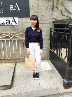 「no brand（ノーブランド）のアイテム（ニット/セーター、その他）」を使った、sujung_bさん（レディース・154cm）の秋コーディネート