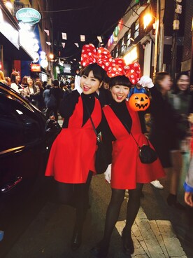 「Dr. Martens（ドクターマーチン）のアイテム（パンプス、ブラック系）」を使った、sujung_bさん（レディース・154cm）の秋コーディネート