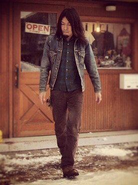 「Danner（ダナー）のアイテム（シューズ）」を使った、HamburgCafeさん（メンズ・179cm）の冬コーディネート
