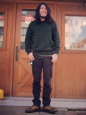 「Danner（ダナー）のアイテム（シューズ）」を使った、HamburgCafeさん（メンズ・179cm）の春コーディネート