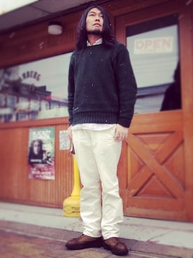 「Danner（ダナー）のアイテム（シューズ）」を使った、HamburgCafeさん（メンズ・179cm）の春コーディネート