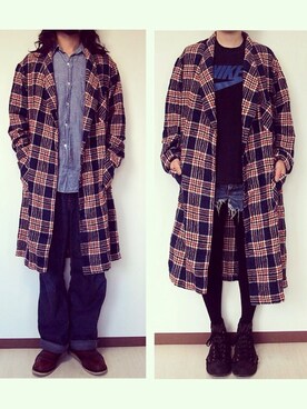 「0000（ゼロゼロゼロゼロ）のアイテム」を使った、HamburgCafeさん（レディース・159cm）の秋コーディネート