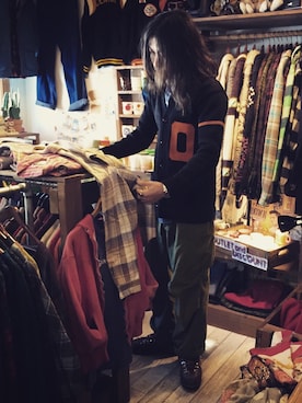 「アイテム（ブーツ）」を使った、HamburgCafeさん（メンズ・159cm）の冬コーディネート