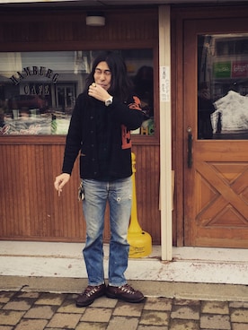 「PENDLETON（ペンドルトン）のアイテム」を使った、HamburgCafeさん（メンズ・179cm）の冬コーディネート