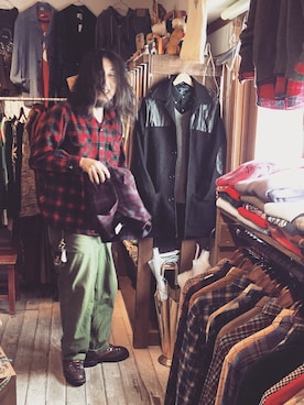 「アイテム（その他トップス）」を使った、HamburgCafeさん（メンズ・179cm）の冬コーディネート