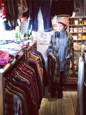 「アイテム（ジャケット/アウター）」を使った、HamburgCafeさん（レディース・159cm）の冬コーディネート