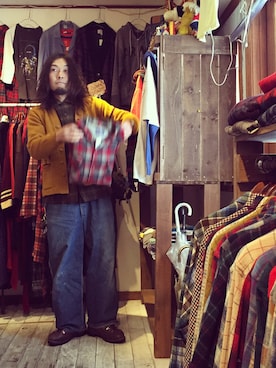 「アイテム（その他トップス）」を使った、HamburgCafeさん（メンズ・179cm）の冬コーディネート