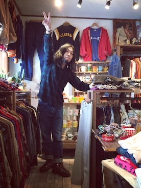 「アイテム（その他トップス）」を使った、HamburgCafeさん（メンズ・179cm）の冬コーディネート