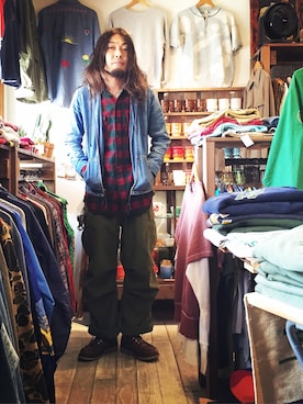 「レッドウィング」｜HamburgCafeさん（メンズ・179cm）の春コーディネート