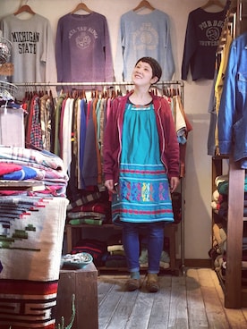 「アイテム（モカシン/デッキシューズ）」を使った、HamburgCafeさん（レディース・159cm）の春コーディネート